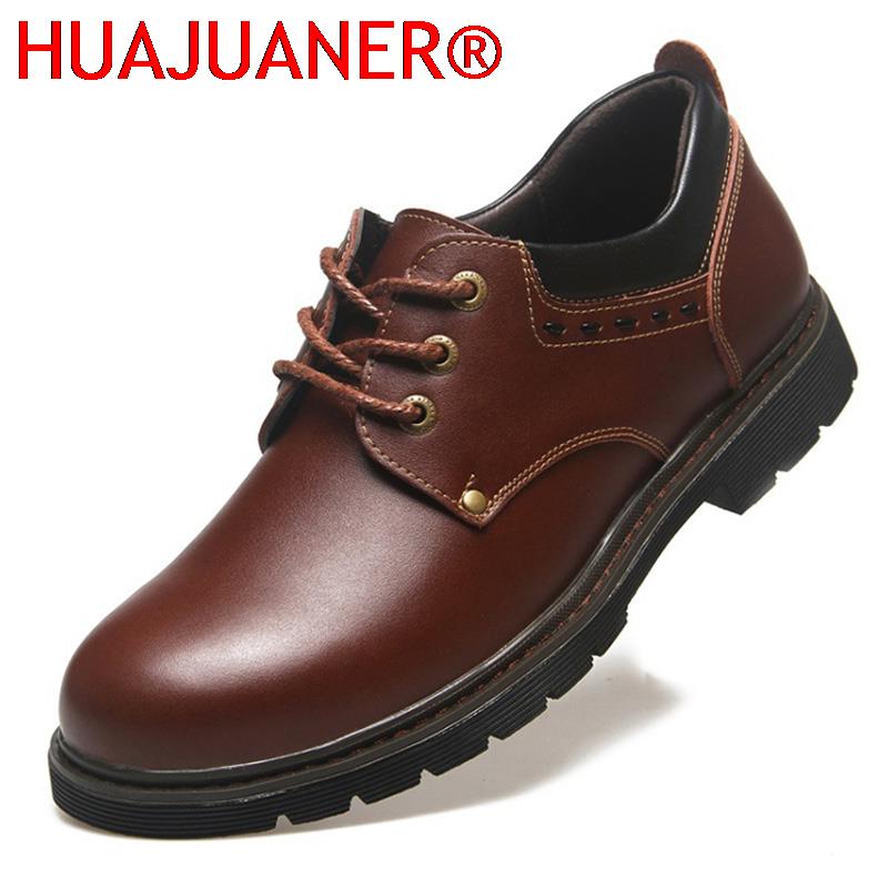 Men'S Shoes Quality Brands - 本革靴男性靴男性カジュアルシューズ高品質男性ビジネスシューズファッションブランド男性ブーツ黒茶色