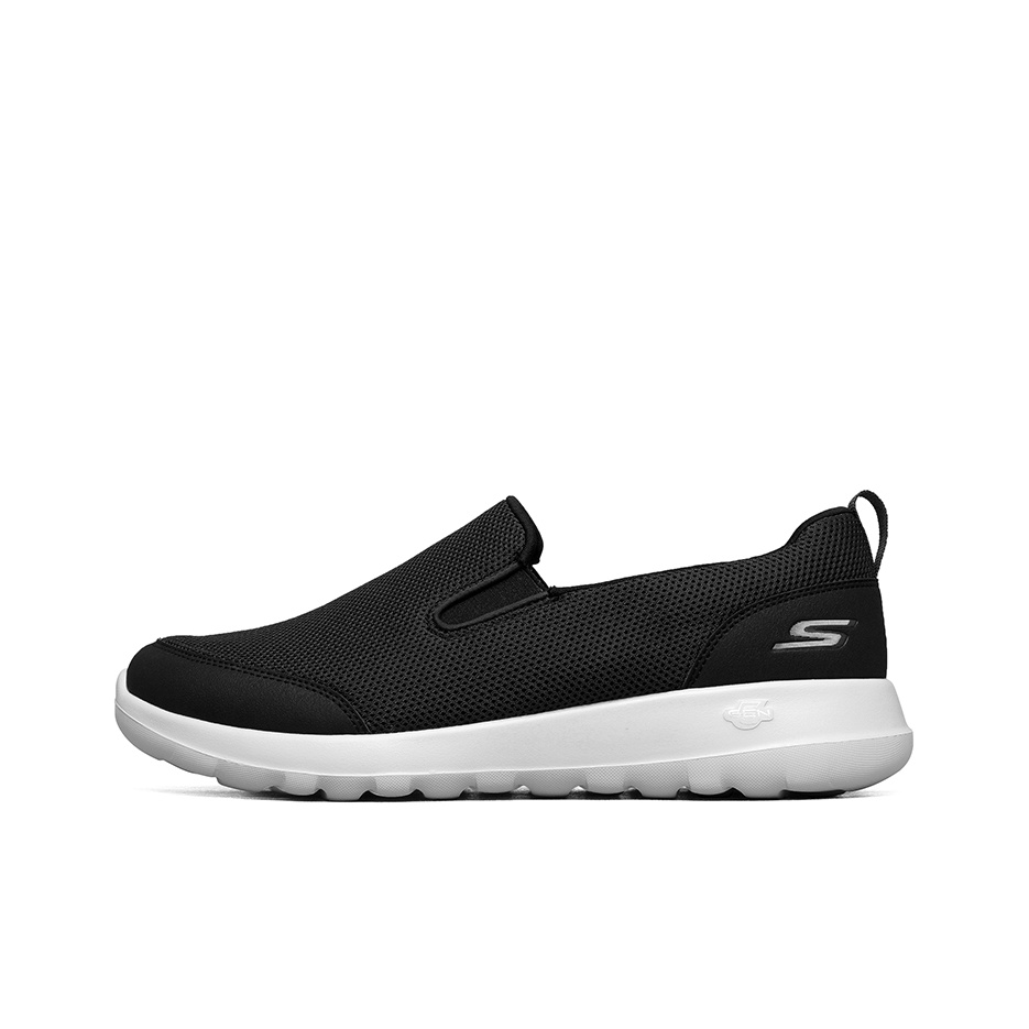 Men'S Shoes Low Top - スケッチャーズ GO WALK Ma メッシュ、テキスタイル素材、通気性、クッション性、ローカット、カジュアルシューズ、メンズ、ブラック、ホワイト、216010-BLK