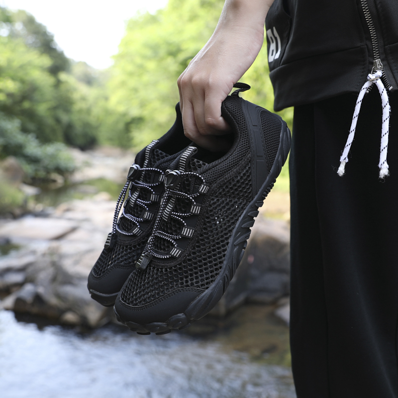 Men'S Shoes Water Resistant - ユニセックス新しいウォーターシューズカジュアルノンスリップ快適なレースアップ男性観光耐摩耗性ウェーディングシューズブランドフィットネスウォーキングシューズ