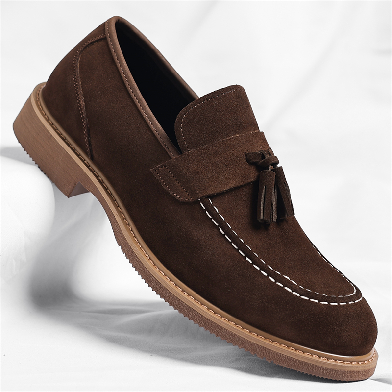 Men'S Shoes Quality Brands - 春の新作、高品質で快適なローヒールタッセルローファー、デザイナーカジュアルレザーシューズ、ラグジュアリーブランド、ウェディングベストマン用モカシン