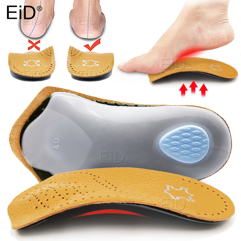 脚用の革製インソール,足の痛みを和らげるためのフットクッショ - Men Shoes Eid のレビューと価格