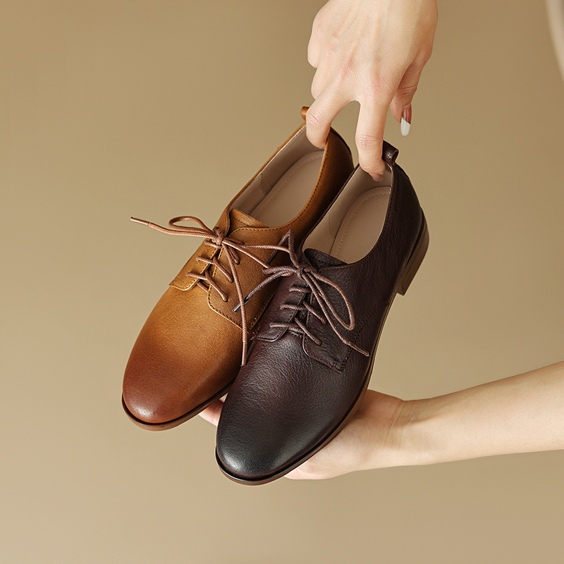 EAGSITY 牛革製オックスフォードシューズ、レディース  - Oxford Brogue Leather のレビューと価格