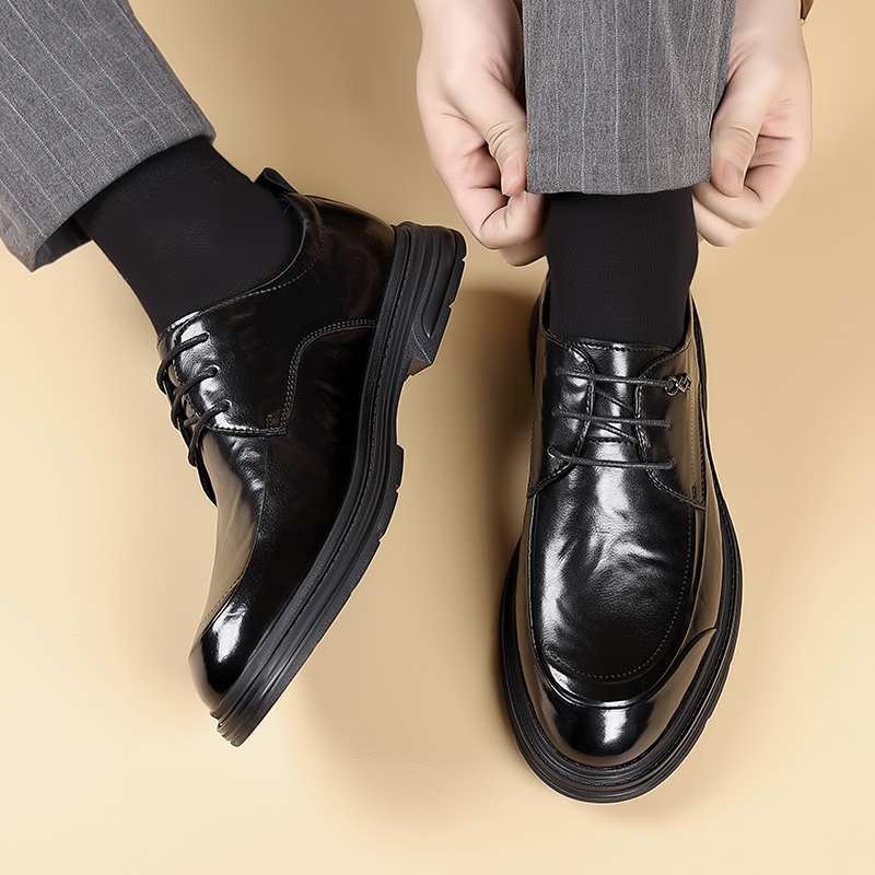 ファッション新しいメンズビジネスブリティッシュカジュアルレザ - Oxford Brogue Leather のレビューと価格
