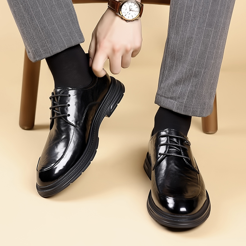 ファッション新しいメンズビジネスブリティッシュカジュアルレザ - Oxford Brogue Leather のレビューと価格