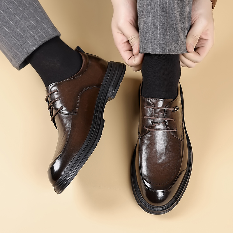 ファッション新しいメンズビジネスブリティッシュカジュアルレザ - Oxford Brogue Leather のレビューと価格
