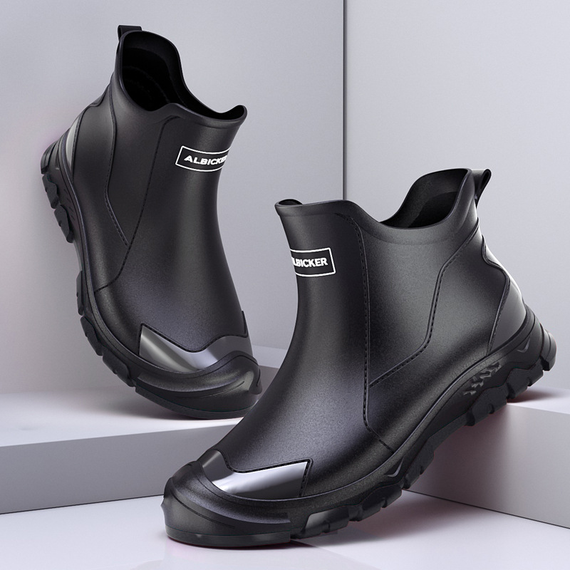 メンズショートレインブーツアーバンウォーターブーツ滑り止め耐 - Men'S Shoes Water Resistant のレビューと価格