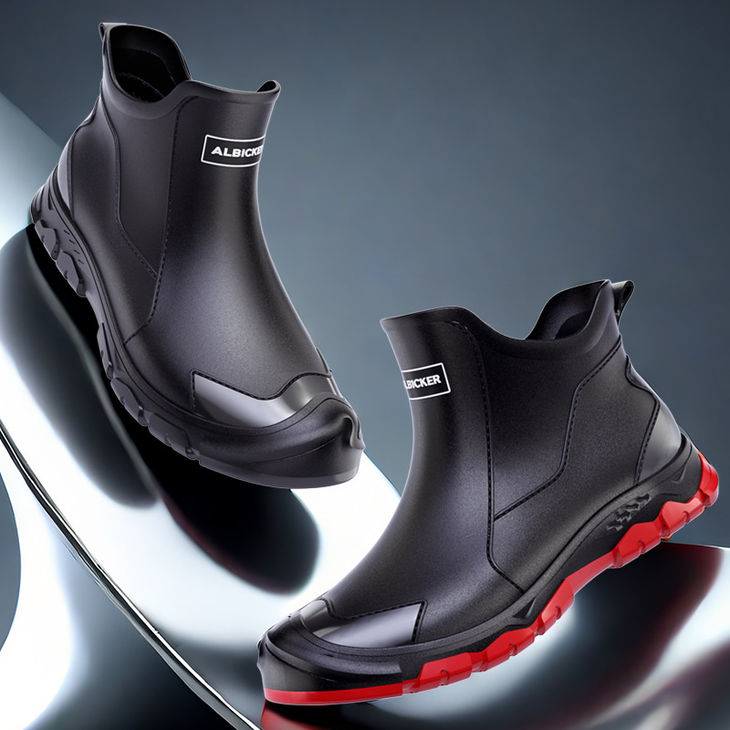 メンズショートレインブーツアーバンウォーターブーツ滑り止め耐 - Men'S Shoes Water Resistant のレビューと価格