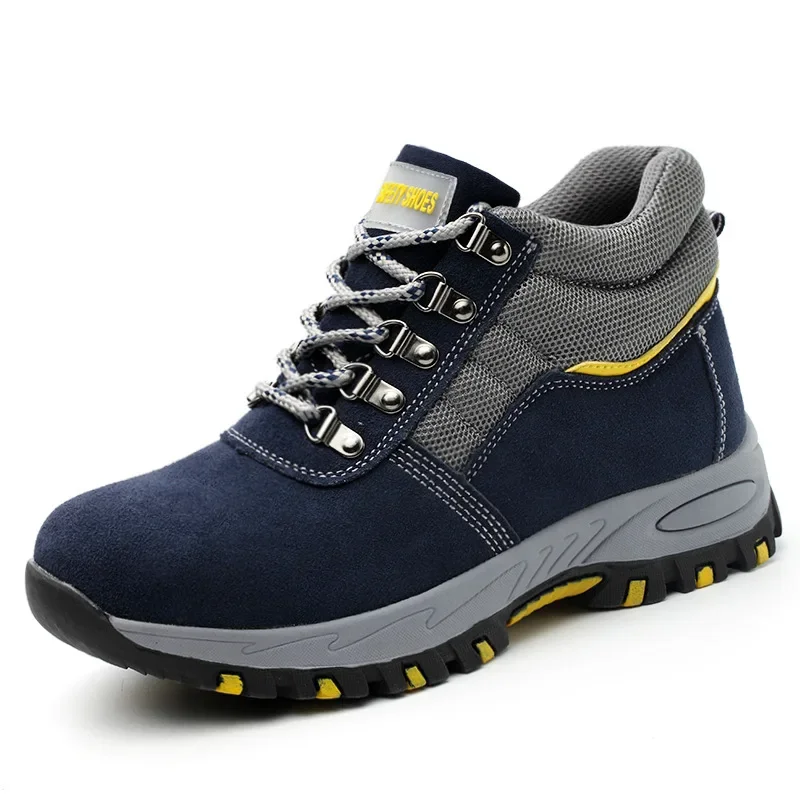 男性用安全作業靴,鋼のつま先の靴,パンク防止,暖かい冬のブー - Men'S Shoes For Work のレビューと価格