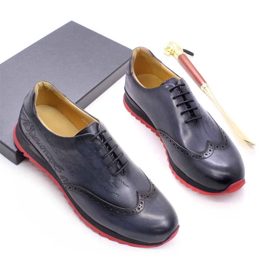高級デザイナーメンズオックスフォードスニーカー牛本革レースア - Oxford Brogue Leather のレビューと価格