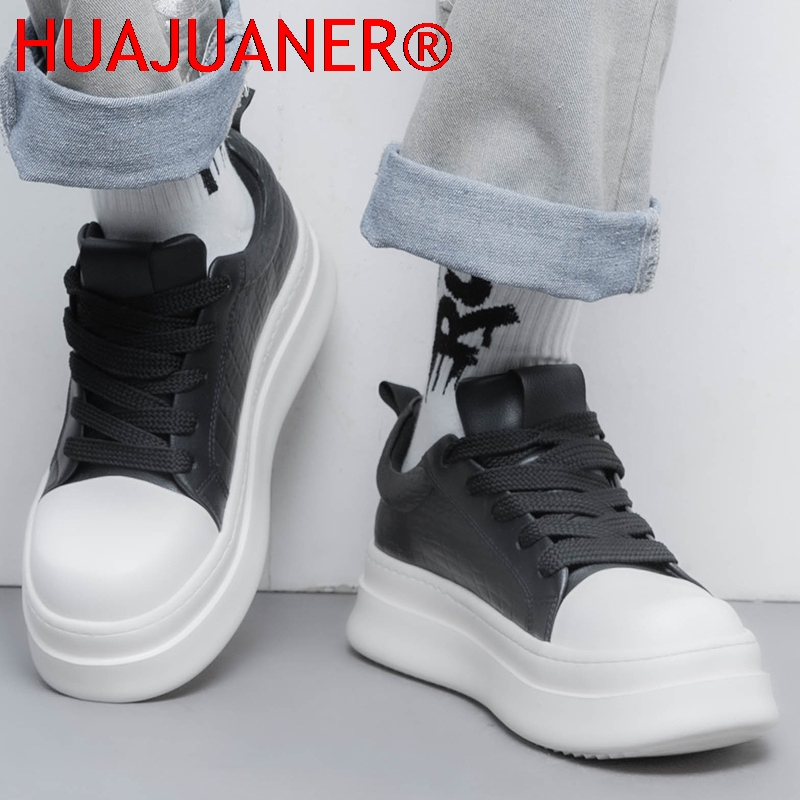 メンズレザーエレベーターシューズ 7cm隠し身長アップ 厚底 - Men'S Shoes Height Increase のレビューと価格