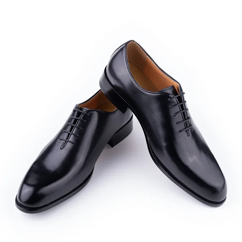 男性用手作りオックスフォードレザーシューズ,仕事やビジネス用 - Oxford Brogue Leather のレビューと価格