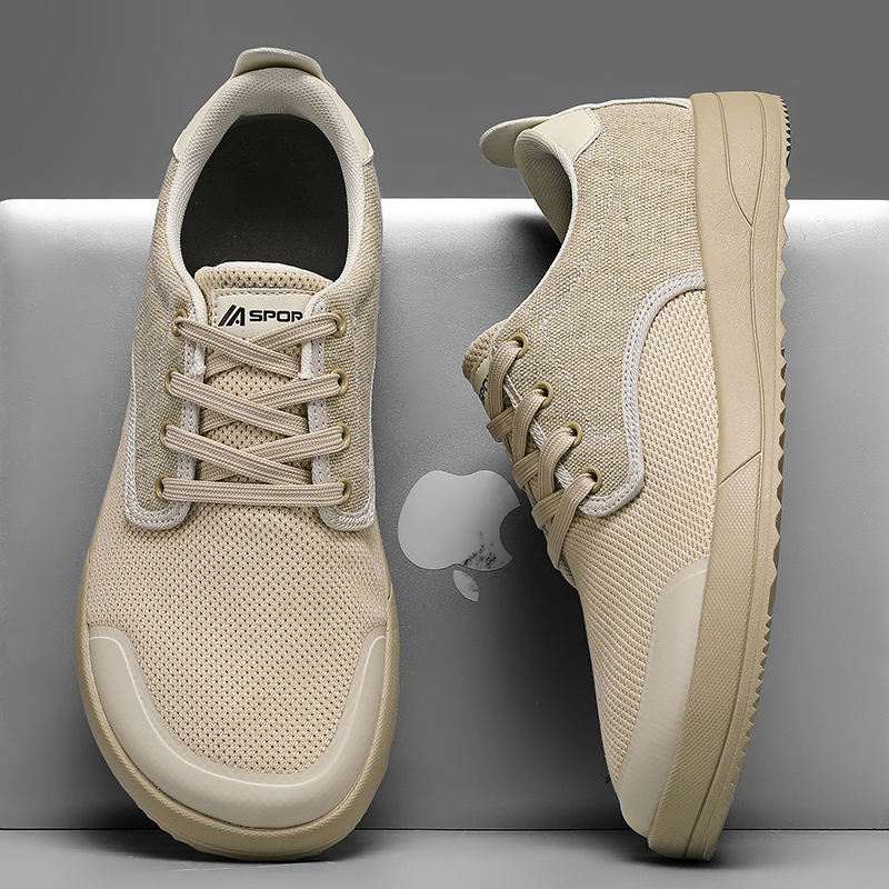 新しいユニセックスワイドシューズ通気性メッシュメンズベアフッ - Men'S Shoes Zero Drop のレビューと価格