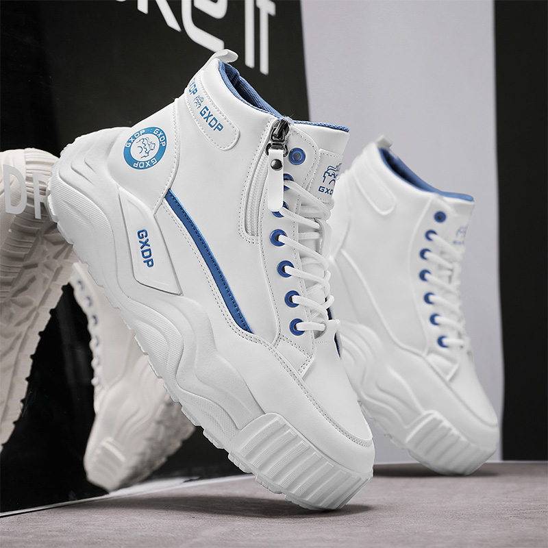 身長を高く見せるノンスリップシューズ メンズ ハイカット ホ - Men'S Shoes For Work のレビューと価格
