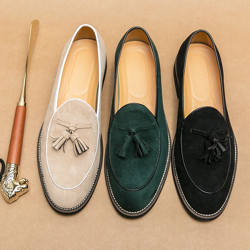 イタリアの伝統的な手作りのタッセル付きメンズシューズ,滑り止 - Men'S Shoes Quality Brands のレビューと価格