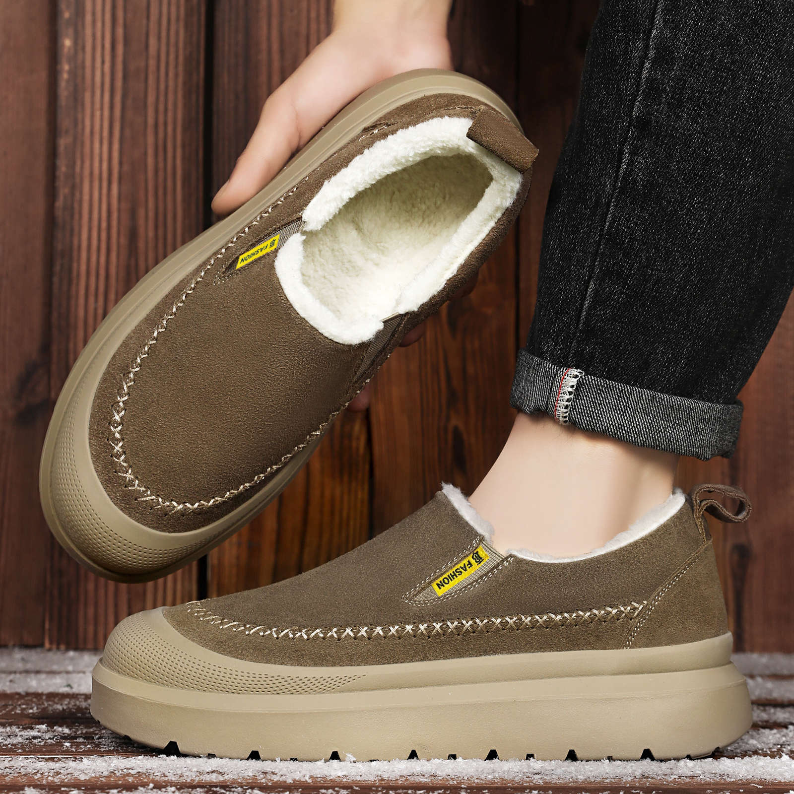冬用メンズアンクルブーツ 厚底 身長アップ 滑り止め プラッ - Men'S Shoes Height Increase のレビューと価格