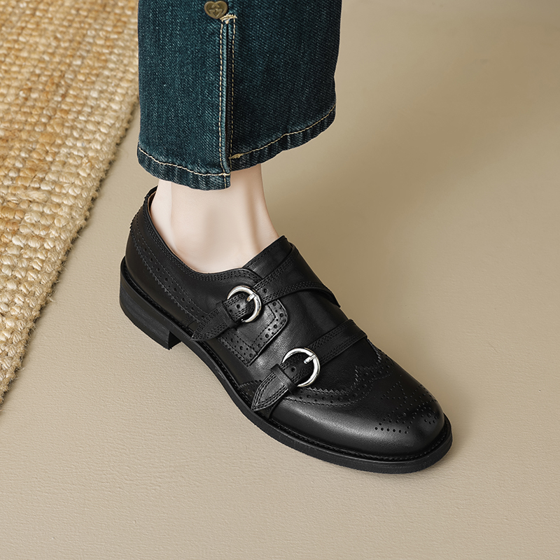 EAGSITY 牛革英国スタイルの女性の靴オックスフォードブ - Oxford Brogue Leather のレビューと価格