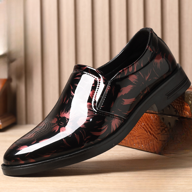 202 新しい革靴男性用花柄メンズフォーマルシューズ高級ビジ - Oxford Brogue Leather のレビューと価格