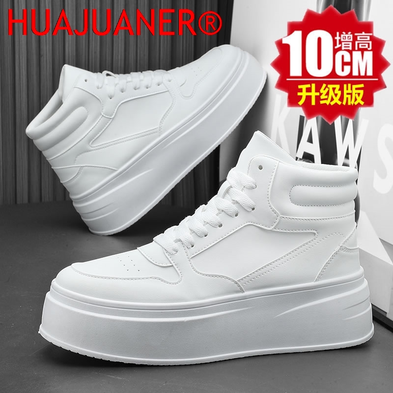 ハイカットメンズインナーハイトニングシューズレザースポーツカ - Men'S Shoes Height Increase のレビューと価格