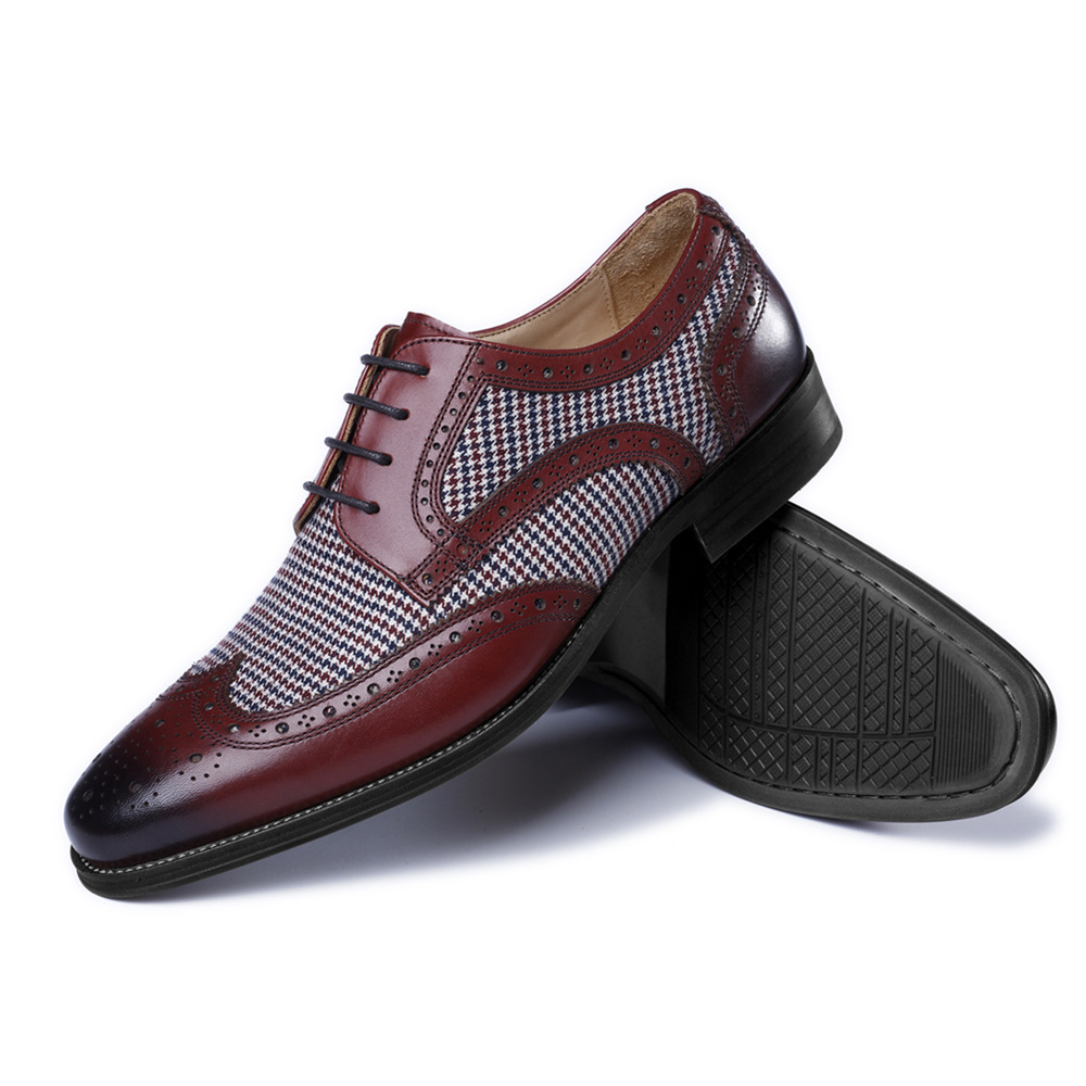 メンズ通気性スニーカー,オックスフォードレザーシューズ,ソフ - Oxford Brogue Leather のレビューと価格