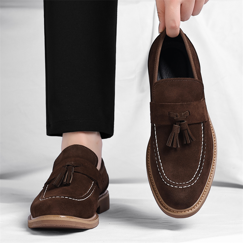 春の新作、高品質で快適なローヒールタッセルローファー、デザイ - Men'S Shoes Quality Brands のレビューと価格