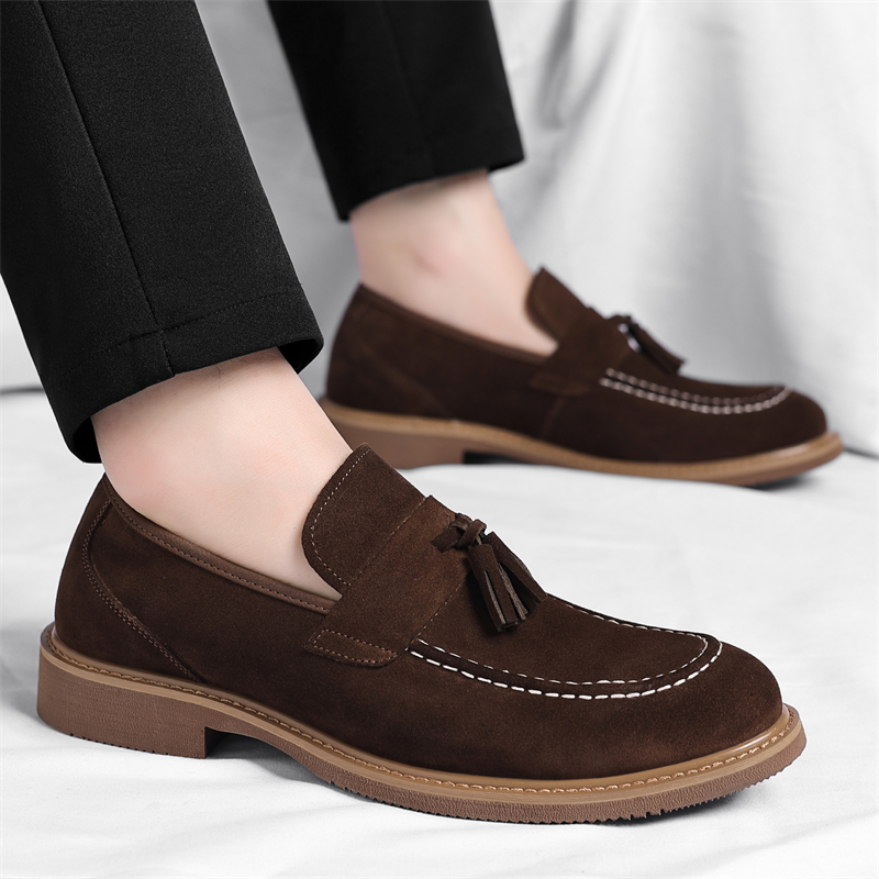 春の新作、高品質で快適なローヒールタッセルローファー、デザイ - Men'S Shoes Quality Brands のレビューと価格