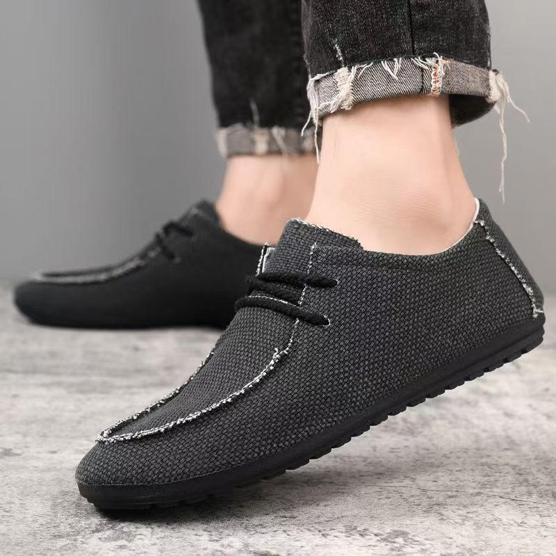 メンズビッグサイズレースアップキャンバスシューズ春秋新作ソフ - Men'S Shoes For Work のレビューと価格